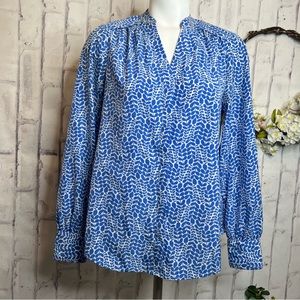 Boden Olive Blouse in Meadow Spring Vine WA771 Size 4